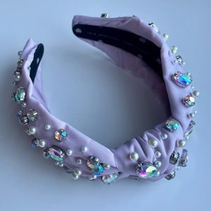 Lele Sadoughi x Stoney Clover Lane Lilac Mixed Pearl and Crystal Headband